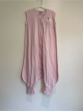 Halo big kids sleep sack toddler girl pink cupcake 2T 3T
